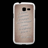 Coque Samsung Galaxy Fresh Spectateur Rouge Citation Oscar Wilde