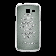 Coque Samsung Galaxy Fresh Spectateur Vert Citation Oscar Wilde