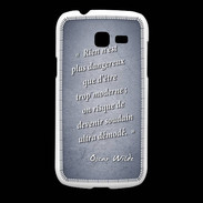 Coque Samsung Galaxy Fresh Trop moderne Bleu Citation Oscar Wilde