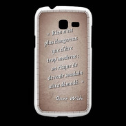 Coque Samsung Galaxy Fresh Trop moderne Rouge Citation Oscar Wilde