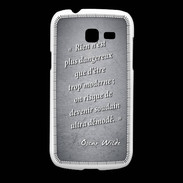 Coque Samsung Galaxy Fresh Trop moderne Noir Citation Oscar Wilde