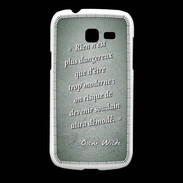 Coque Samsung Galaxy Fresh Trop moderne Vert Citation Oscar Wilde