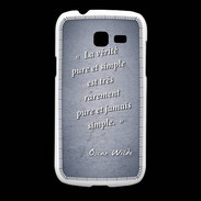 Coque Samsung Galaxy Fresh Vérité pure Bleu Citation Oscar Wilde