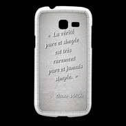 Coque Samsung Galaxy Fresh Vérité pure Gris Citation Oscar Wilde