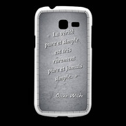 Coque Samsung Galaxy Fresh Vérité pure Noir Citation Oscar Wilde