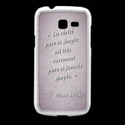 Coque Samsung Galaxy Fresh Vérité pure Rose Citation Oscar Wilde
