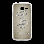 Coque Samsung Galaxy Fresh Vérité pure Sepia Citation Oscar Wilde