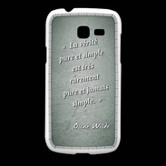 Coque Samsung Galaxy Fresh Vérité pure Vert Citation Oscar Wilde
