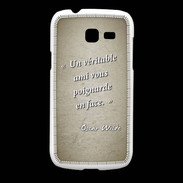 Coque Samsung Galaxy Fresh Ami poignardée Sepia Citation Oscar Wilde