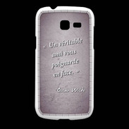 Coque Samsung Galaxy Fresh Ami poignardée Violet Citation Oscar Wilde