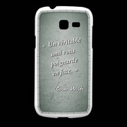 Coque Samsung Galaxy Fresh Ami poignardée Vert Citation Oscar Wilde