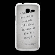 Coque Samsung Galaxy Fresh Avis gens Gris Citation Oscar Wilde