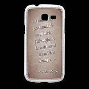 Coque Samsung Galaxy Fresh Avis gens Rouge Citation Oscar Wilde