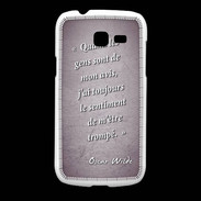 Coque Samsung Galaxy Fresh Avis gens violet Citation Oscar Wilde