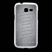 Coque Samsung Galaxy Fresh Bons heureux Noir Citation Oscar Wilde