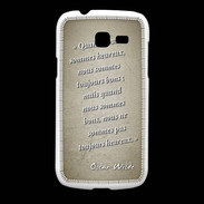 Coque Samsung Galaxy Fresh Bons heureux Sepia Citation Oscar Wilde