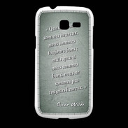 Coque Samsung Galaxy Fresh Bons heureux Vert Citation Oscar Wilde