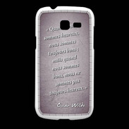Coque Samsung Galaxy Fresh Bons heureux Violet Citation Oscar Wilde