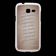 Coque Samsung Galaxy Fresh Bons heureux Rouge Citation Oscar Wilde