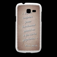 Coque Samsung Galaxy Fresh Cartes gagnantes Rouge Citation Oscar Wilde