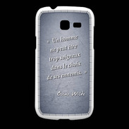 Coque Samsung Galaxy Fresh Choix ennemis Bleu Citation Oscar Wilde