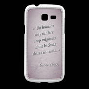 Coque Samsung Galaxy Fresh Choix ennemis Rose Citation Oscar Wilde