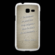Coque Samsung Galaxy Fresh Choix ennemis Sepia Citation Oscar Wilde