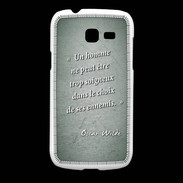 Coque Samsung Galaxy Fresh Choix ennemis Vert Citation Oscar Wilde