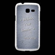 Coque Samsung Galaxy Fresh Définir Bleu Citation Oscar Wilde