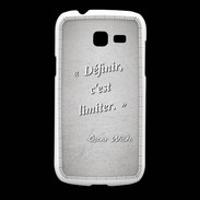 Coque Samsung Galaxy Fresh Définir Gris Citation Oscar Wilde