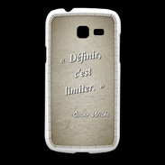 Coque Samsung Galaxy Fresh Définir Sepia Citation Oscar Wilde