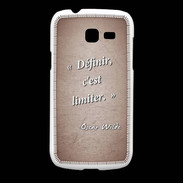 Coque Samsung Galaxy Fresh Définir Rouge Citation Oscar Wilde