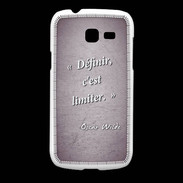 Coque Samsung Galaxy Fresh Définir Violet Citation Oscar Wilde