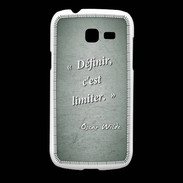 Coque Samsung Galaxy Fresh Définir Vert Citation Oscar Wilde