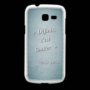 Coque Samsung Galaxy Fresh Définir Turquoise Citation Oscar Wilde