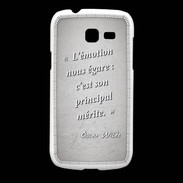Coque Samsung Galaxy Fresh Emotion égarée Gris Citation Oscar Wilde