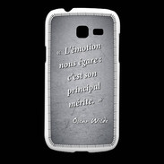 Coque Samsung Galaxy Fresh Emotion égarée Noir Citation Oscar Wilde