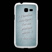 Coque Samsung Galaxy Fresh Emotion égarée Turquoise Citation Oscar Wilde