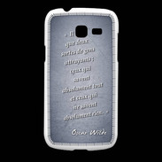 Coque Samsung Galaxy Fresh Gens attrayants Bleu Citation Oscar Wilde