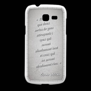 Coque Samsung Galaxy Fresh Gens attrayants Gris Citation Oscar Wilde