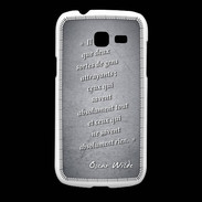 Coque Samsung Galaxy Fresh Gens attrayants Noir Citation Oscar Wilde