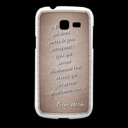 Coque Samsung Galaxy Fresh Gens attrayants Rouge Citation Oscar Wilde