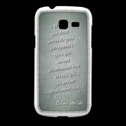 Coque Samsung Galaxy Fresh Gens attrayants Vert Citation Oscar Wilde