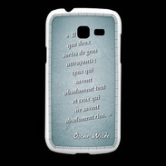Coque Samsung Galaxy Fresh Gens attrayants Turquoise Citation Oscar Wilde