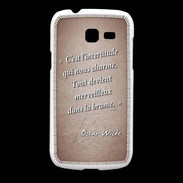 Coque Samsung Galaxy Fresh Incertitude amour Rouge Citation Oscar Wilde