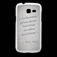 Coque Samsung Galaxy Fresh Incertitude Gris Citation Oscar Wilde