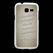 Coque Samsung Galaxy Fresh Incertitude Sepia Citation Oscar Wilde