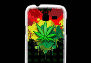 Coque Samsung Galaxy Fresh Feuille de cannabis et cœur Rasta