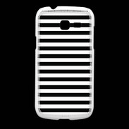 Coque Samsung Galaxy Fresh rayures noires et blanches