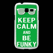 Coque Samsung Galaxy Fresh Keep Calm Funky Vert